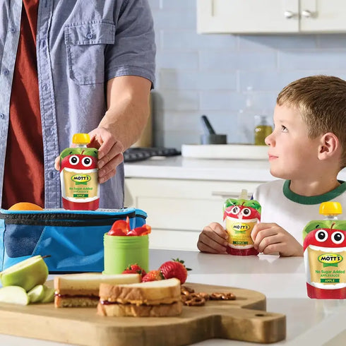 Mott's Vacation Vibes Applesauce, Variety Pack, 3.2 oz., 24 Pack - Smooth, Fruity Applesauce, Assorted Flavors